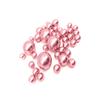 Vase Pearlfection 300 Floating Blush Light Pink Pearls- Large Sizes- 12 White Submersible Fairy Lights Strings Hidable Submersible Batteries- 4 Gallons of Transparent Water Gels for Vases view 2