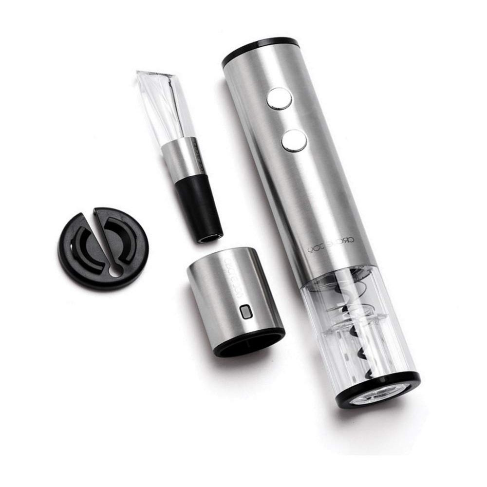304 Stainless Steel Wine Opener,Corkscrews Lever Arm,Wine Accessory Sets with Bottle Openers,Electric Wine Opener with Batteries Wine Lover Gift Set,Electric Corkscrew