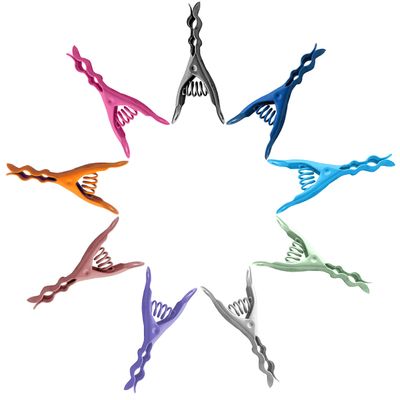 Extreme Color Clothespins | Solid Stainless Steel | Seashore Selection | Multicolor | 18 Pack | Rust Resistant | Heavy Duty Clothes pins | Hanging Laundry | Chip Clips | Display Clips | Made in Italy