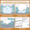 Bedecor Set of 2 Zippered Twin Mattress Protector Cover for 14"-15" Depth Mattress,Fully Encased Liquid Proof Urine Pee Protection Breathable Smooth Incontinence Pet Baby Potty Training view 4