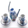 Ceramic Tea Set with Cubist Design, Picassian Style, Modern Art, Handmade and Handpainted. Exclusive Collection, Limited Production. view 2