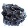 Large 132mm 1.88LBs Pyramidal Deep Blue Purple Fluorite Cubes Cluster Natural Gemstonne Crystal Mineral Collectible Decor Rough Mineral Cubic Geode Specimen - China view 2
