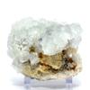 Rare 88mm 1650ct Clear White Fluorite Cubes w/Sparkling Golden Pyrite Crystal Cluster Natural Color-Changing Under Light Collectible Gemstone Crystal Mineral Cubic Specimen - China view 4