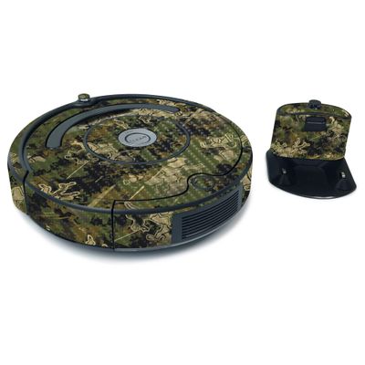 MightySkins Carbon Fiber Skin For iRobot Roomba 675 Max Coverage - Viper Woodland | Protective, Durable Textured Carbon Fiber Finish | Easy To Apply, Remove, and Change Styles | Made in the USA