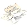 Cow Crafting Mirrors, Set of 10, Silver Acrylic Craft Shapes (4 X 2.4 view 1