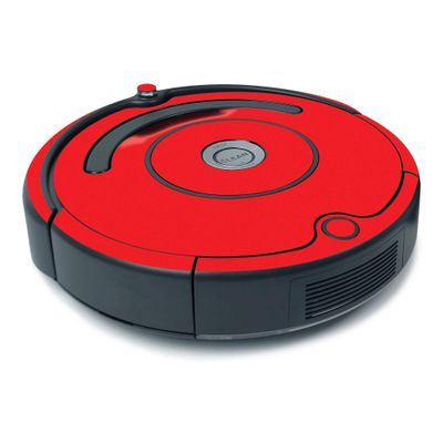 MightySkins Skin for iRobot Roomba 675 Minimal Coverage - Solid Red | Protective, Durable, and Unique Vinyl Decal wrap Cover | Easy to Apply, Remove, and Change Styles | Made in The USA