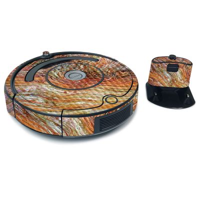 MightySkins Carbon Fiber Skin for iRobot Roomba 675 Max Coverage - Woodlands | Protective, Durable Textured Carbon Fiber Finish | Easy to Apply, Remove, and Change Styles | Made in The USA