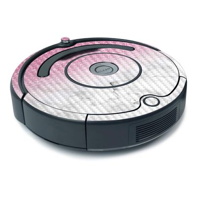 MightySkins Carbon Fiber Skin For iRobot Roomba 675 Minimal Coverage - Marble Glitz | Protective, Durable Textured Carbon Fiber Finish | Easy To Apply, Remove, and Change Styles | Made in the USA