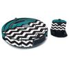 MightySkins Carbon Fiber Skin for iRobot Roomba 675 Max Coverage - Teal Chevron | Protective, Durable Textured Carbon Fiber Finish | Easy to Apply, Remove, and Change Styles | Made in The USA view 1