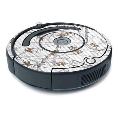 MightySkins Carbon Fiber Skin for iRobot Roomba 675 Minimal Coverage - Conceal Snow | Protective, Durable Textured Carbon Fiber Finish | Easy to Apply, Remove, and Change Styles | Made in The USA