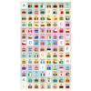 Debika 073106 Stickers, World Flag Stickers, Basic Type view 2