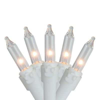 Northlight 300 Clear Mini Icicle Christmas Lights-13.5 ft White Wire