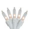 Northlight 300 Clear Mini Icicle Christmas Lights-13.5 ft White Wire view 1