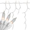 Northlight 300 Clear Mini Icicle Christmas Lights-13.5 ft White Wire view 2