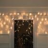 Northlight 300 Clear Mini Icicle Christmas Lights-13.5 ft White Wire view 3