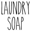 Light Brown - Laundry Soap Vinyl Decal - Skinny Farmhouse Style for Laundry Room - 7.5w x 8h inches - Die Cut Sticker view 4