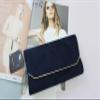 SwankySwans Women's Anny Suedette Flapover Clutch, Sling Bag, One Size, Navy Blue, One Size view 2
