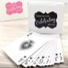 Thank You for Celebrating with US | 2.244" x 1.299" - 36 Decorative Stickers | Thank You Labels | Wedding Thank You Stickers | Baby Shower Thank You Stickers (Pink) view 3