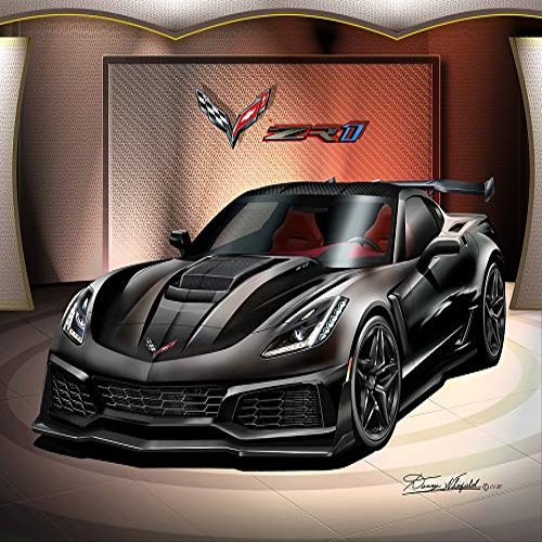 2019 Corvette ZR1-Black Fine Art Print by Danny Whitfield - Size 20 x 24