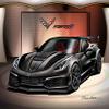 2019 Corvette ZR1-Black Fine Art Print by Danny Whitfield - Size 20 x 24 view 1