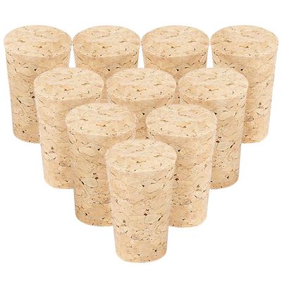 Cork Stoppers, Tapered Wooden Stopper Wood Corks Wine Beer Bottles Cork Crafts Replacement, Top diameter 7/8", 221735mm Size L