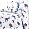 Lil' Envogue Girls Twin 4-Piece Unicorns and Rainbows Comforter Set with 2 Decorative Pillows | Easy Care Polyester view 2