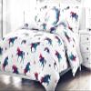 Lil' Envogue Girls Twin 4-Piece Unicorns and Rainbows Comforter Set with 2 Decorative Pillows | Easy Care Polyester view 3