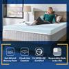 Sealy TrueForm 3" Memory Foam Mattress Topper, Full view 4