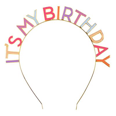 Talking Tables Reusable Birthday Headband Accessory, Fun Party Dress Up For All Ages - Designed in UK