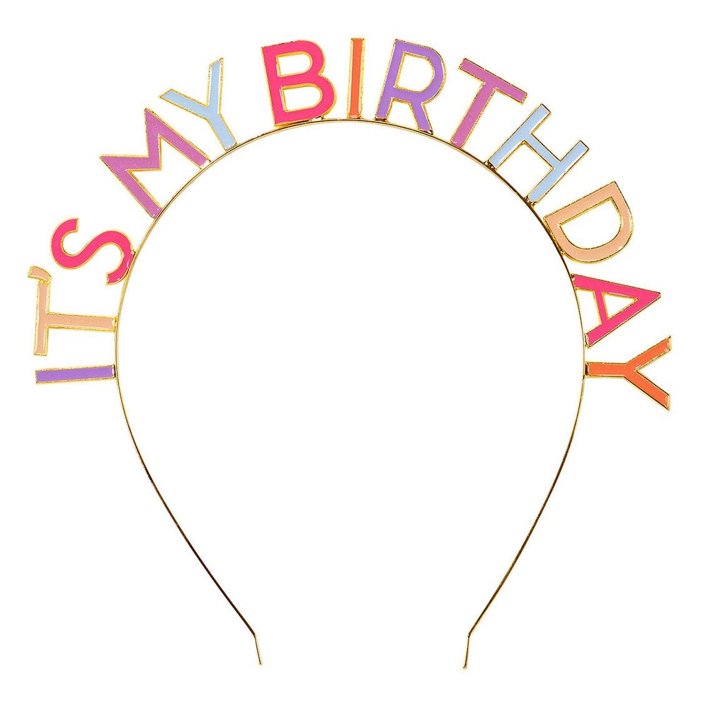 Talking Tables Reusable Birthday Headband Accessory, Fun Party Dress Up For All Ages - Designed in UK