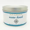 8 oz Tin Soy Candle Ocean Beach view 1