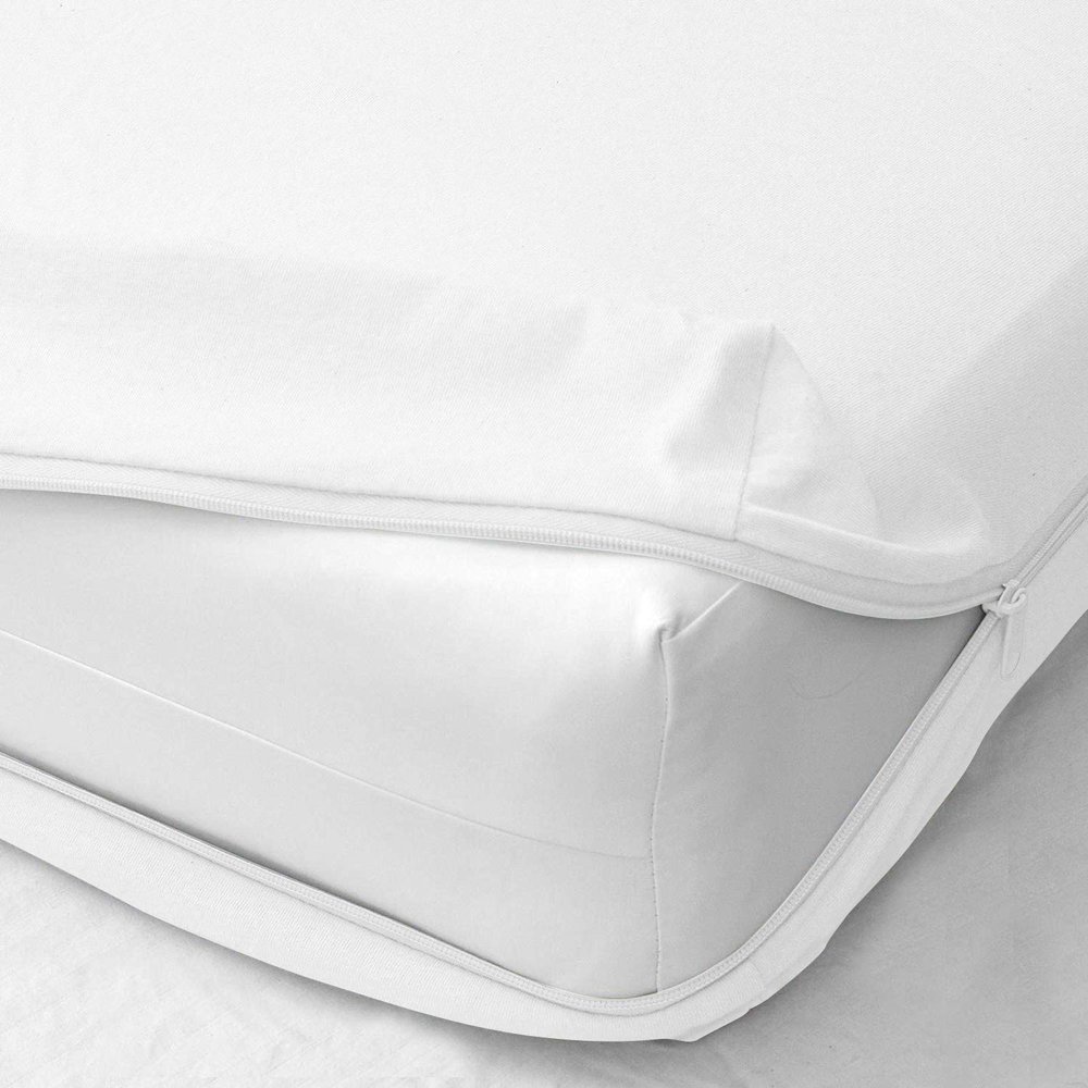 Arkwin Home Products Princess 100% Egyptian Cotton Mattress Cover, Full, Zips Around The Mattress - White