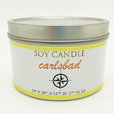 8 oz Tin Soy Candle Carlsbad