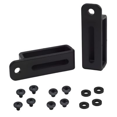 HolsterBuilder Enclosed Slotted Belt Loops for OWB Holsters 1.5" Tactical Belt Attachment Injection Molded with 0.75" Hole Spacing Includes Mounting Hardware (Pair)