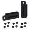 HolsterBuilder Enclosed Slotted Belt Loops for OWB Holsters 1.5" Tactical Belt Attachment Injection Molded with 0.75" Hole Spacing Includes Mounting Hardware (Pair) view 1