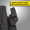 HolsterBuilder Enclosed Slotted Belt Loops for OWB Holsters 1.5" Tactical Belt Attachment Injection Molded with 0.75" Hole Spacing Includes Mounting Hardware (Pair) view 2