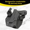 HolsterBuilder Enclosed Slotted Belt Loops for OWB Holsters 1.5" Tactical Belt Attachment Injection Molded with 0.75" Hole Spacing Includes Mounting Hardware (Pair) view 3