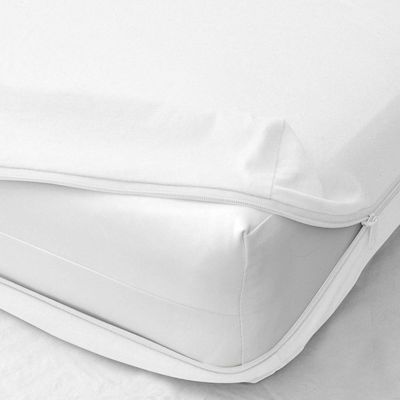 Arkwin Home Products Princess 100% Egyptian Cotton Mattress Cover, Twin, Zips Around The Mattress - White