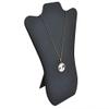 Pack of 6 Curved Black Leatherette Jewelry Necklace Display Easel view 1