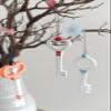 Egan Key Ceramic, White and Red, Unique view 4