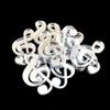 Musical Note Crafting Mirrors, Set of 10, Shatterproof Acrylic, Silver view 2