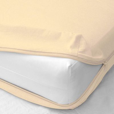 Arkwin Home Products Princess 100% Egyptian Cotton Mattress Cover, Full, Zips Around The Mattress - Ivory