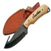 GIFTS INFINITY Customized Engraved 6" FULL TANG GUTHOOK KNIFE WITH PAKKA WOOD HANDLE - Groomsmen Wedding Party Monogrammed (DH-8007) view 1