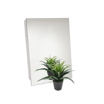 FixtureDisplays 16X24 Recess Glass Mirror Vanity Bathroom Medicine Cabinet Aluminum Frame 15112-2D
