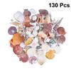 EXCEART 130pcs Mixed Beach Seashells for Candle Making Crafts Home Decor Fish Tank Fillers Natural Nonporous Sea Shells for Wedding and Beach Theme Parties view 2