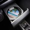 Car Drinks Coasters Set of 4 Pack Palms Tree Ocean Tropical Sea Absorbent Ceramic Stone Beach Theme Coaster with A Finger Notch for Easy Removal from Auto Cupholder view 4