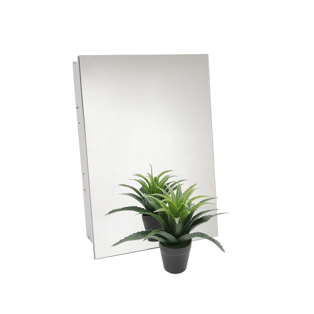FixtureDisplays 16X24" Recess Glass Mirror Vanity Bathroom Medicine Cabinet Aluminum Frame 15112-NF