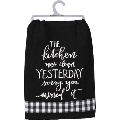 The Kitchen Was Clean Yesterday Kitchen Towel