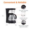 Amazon Basics Coffee Makers, 5-Cup Coffee Machines with Reusable Filter, Coffee Pots, Black & Stainless Steel view 2
