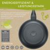 Berndes 24 cm, b.Green Aluminium Induction Frying pan Made from 100% Recycled Beverage cans, 24cm, Black view 3